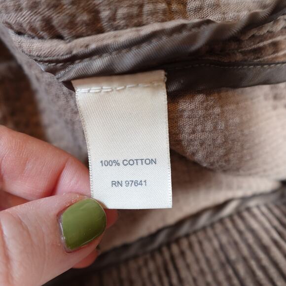 J. Jill Jacket Womens Extra Small Corduroy Pleat Back Brown Long Casual Button - Picture 3 of 9